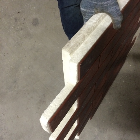 Burgund Glatt, Толщина 40 мм, Фасадные Термопанели Rufford