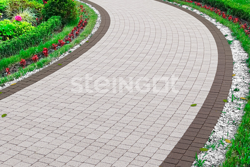 Тротуарная плитка Классика Арко "Bianco Nero" 60мм, STEINGOT